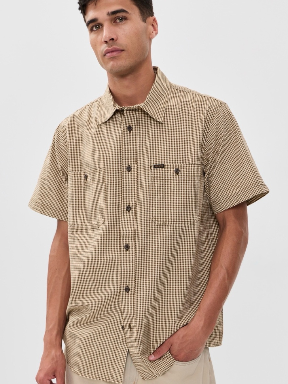Filson short sleeve chambray shirt NWT